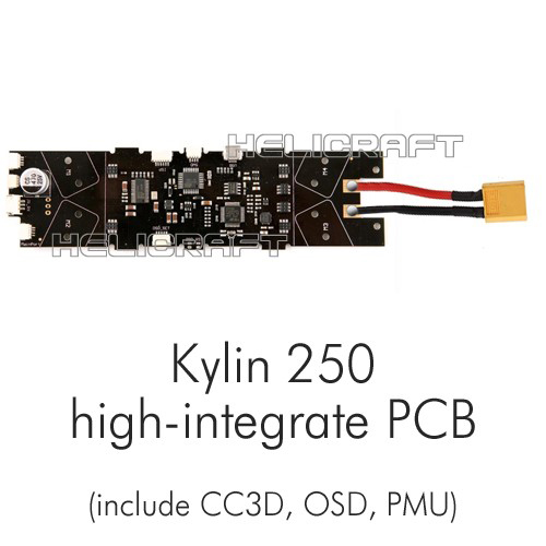 [킬린250 부품] High-Integrate PCB (CC3D, OSD, PMU기능 포함)