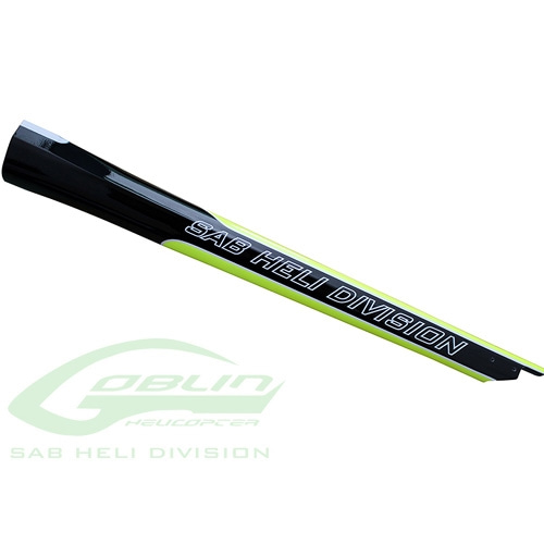 H0815-S - Carbon Fiber Tail Boom Yellow/Black - Goblin 420 Sport