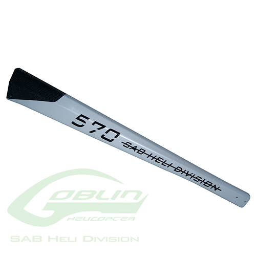 예약 H0301-S - Carbon Fiber Tail Boom White - Goblin 570