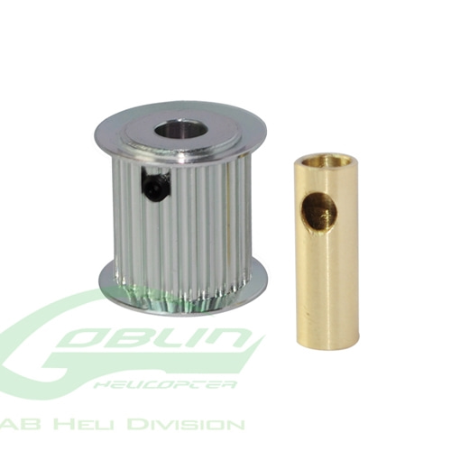Aluminum Motor Pulley 23T (for 6/8mm motor shaft) - Goblin 770/Goblin 700 Competition [H0175-23-S]