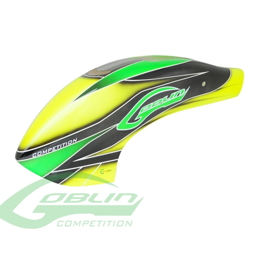H0357-S - Canomod Airbrush Canopy Yellow/Green - Goblin 700/770 Competition