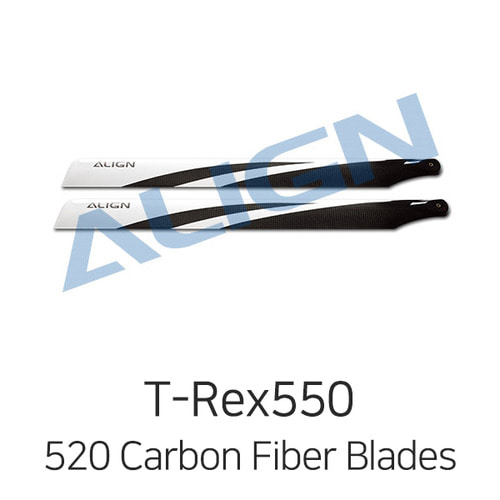 Align T-REX 550E 520 Carbon Fiber Blades