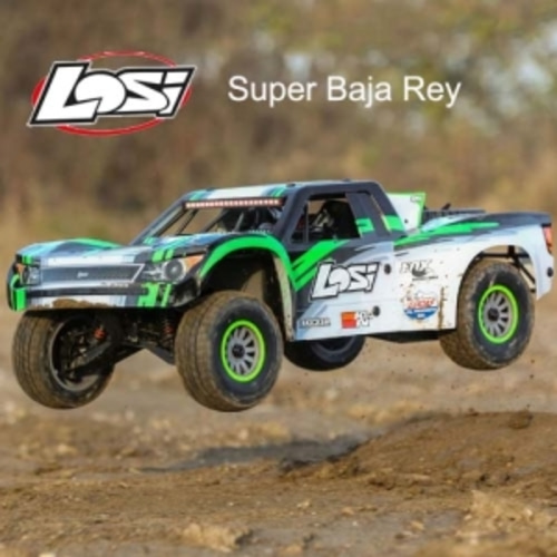 [입고완료]슈퍼바자레이 1/6 Super Baja Rey 4WD Desert Truck Brushless RTR with AVC, Black (LOS05013T1)