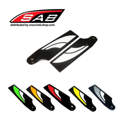 SAB Tail blades 95mm carbon silver