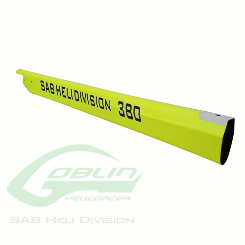 H0546-S - Carbon Fiber Tail Boom Yellow - Goblin 380