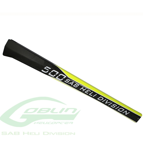 Carbon Fiber Tail Boom SAB Yellow/Carbon - Goblin 500 [H9042-S]