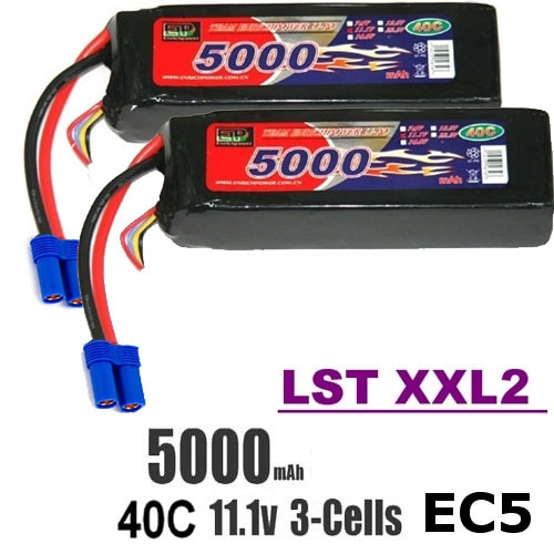 이피파워 11.1V 5000mAh 40C EC5 리튬폴리머 배터리 (2개)