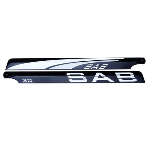 SAB 690mm Blackline Carbon Blade silver 3D (SILVER) - Main Blades