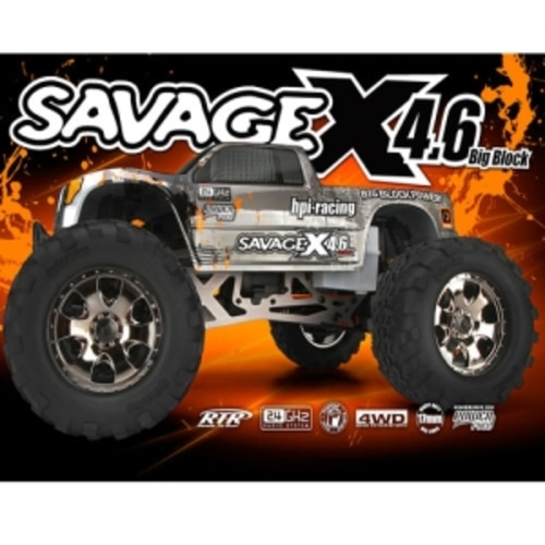HPI 1/8 Savage X 4.6 Big Block RTR Monster Truck w/2.4GHz Radio