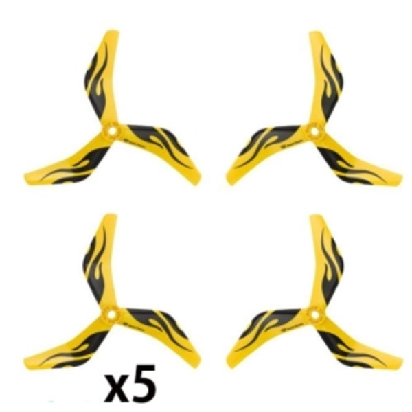 Azure power Race 5x4.5x3 (10 cw+ 10 ccw) 3엽 프롭 (5대분) yellow