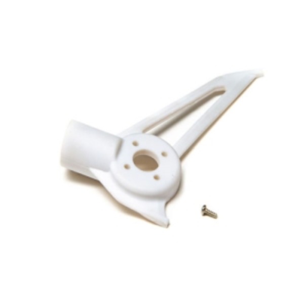 블레이드 Blade 150S Vertical Tail Fin/Motor Mount (White)