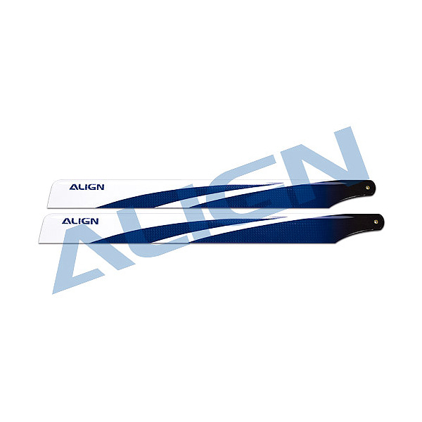 Align 380 Carbon Fiber Blades for 470L Dominator(Blue) - CQB