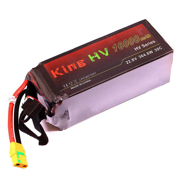 킹 22.8V LiHV 16000mAh XT90 리튬폴리머 배터리