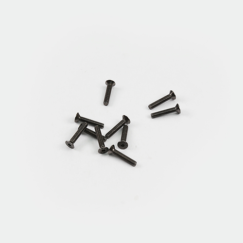 Vector Black Nickel Plated F3x15mm Flat Head Screw