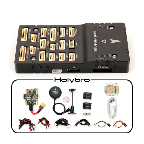 Holybro Pixhawk 6C 드론 컨트롤러 (M8N GPS / PM07 / 알루미늄 / 픽스호크)