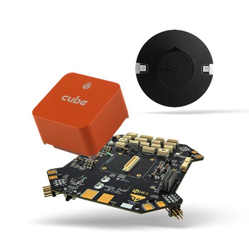 CubePilot KORE 캐리어 보드 + CUBE Orange 모듈 + HERE3 GPS (픽스호크)