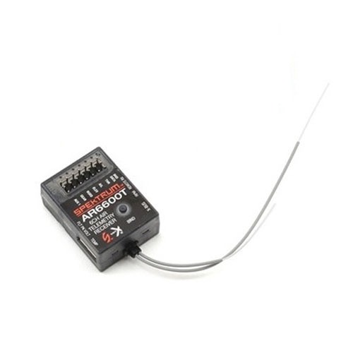 Spektrum AR6600T DSMX 6-Channel Air Telemetry Receiver 스펙트럼 AR6600T 수신기(벌크,위성 수신기 미포함 )